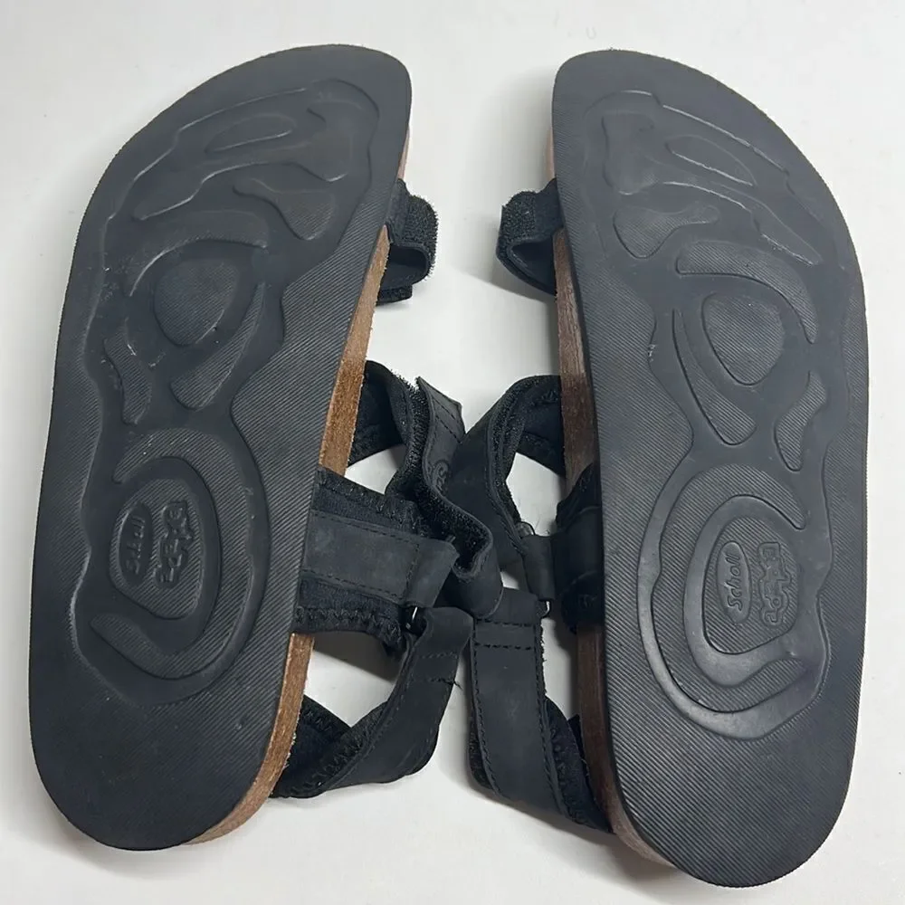 Scholl Heaven Adapta Track Sandals Size 44EU/ 11M Black